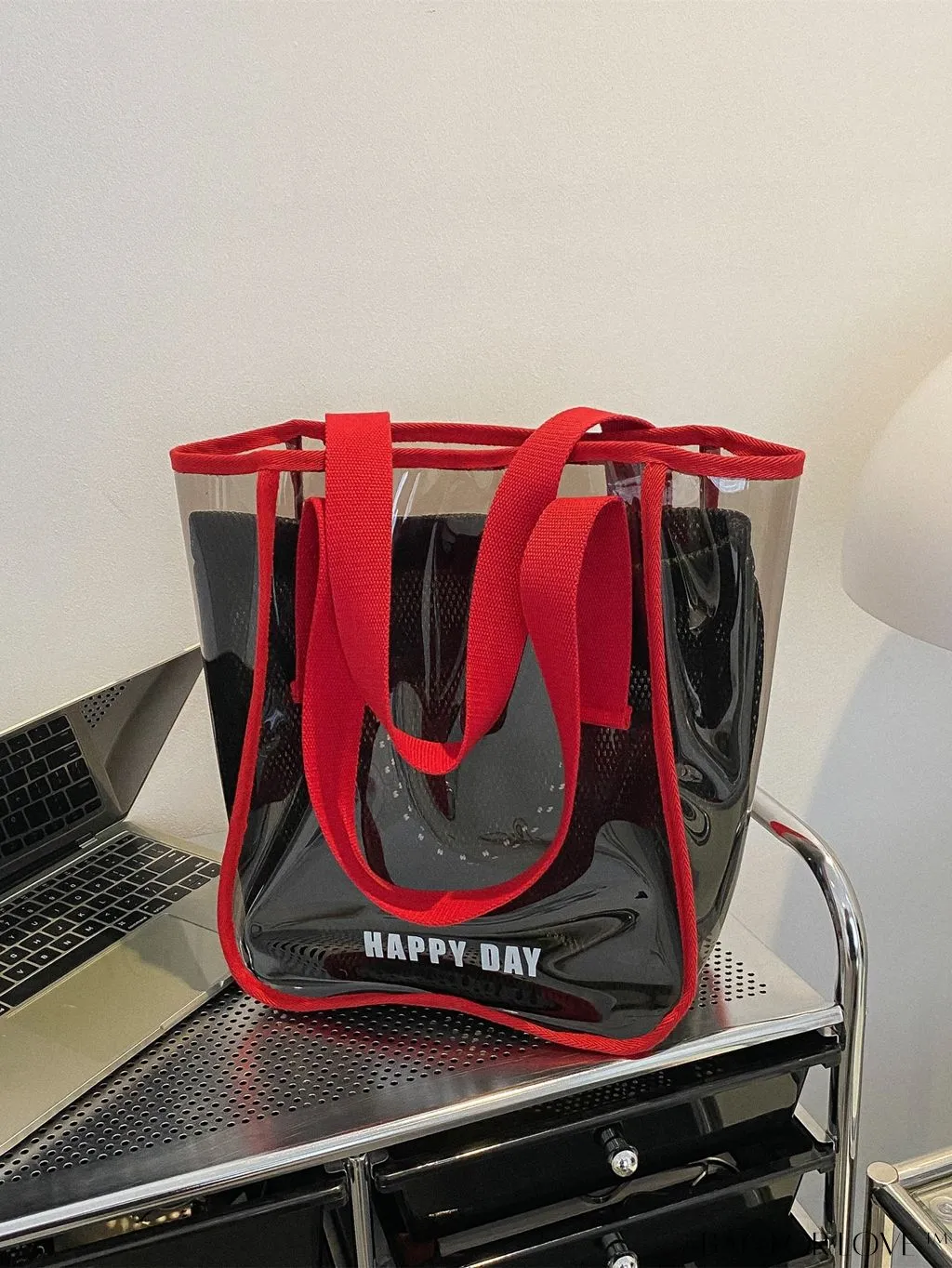 BagForLove - Stylish PVC Jelly Shoulder Bag with Mesh Inner Compartment - Perfect for Swimming or Fashion