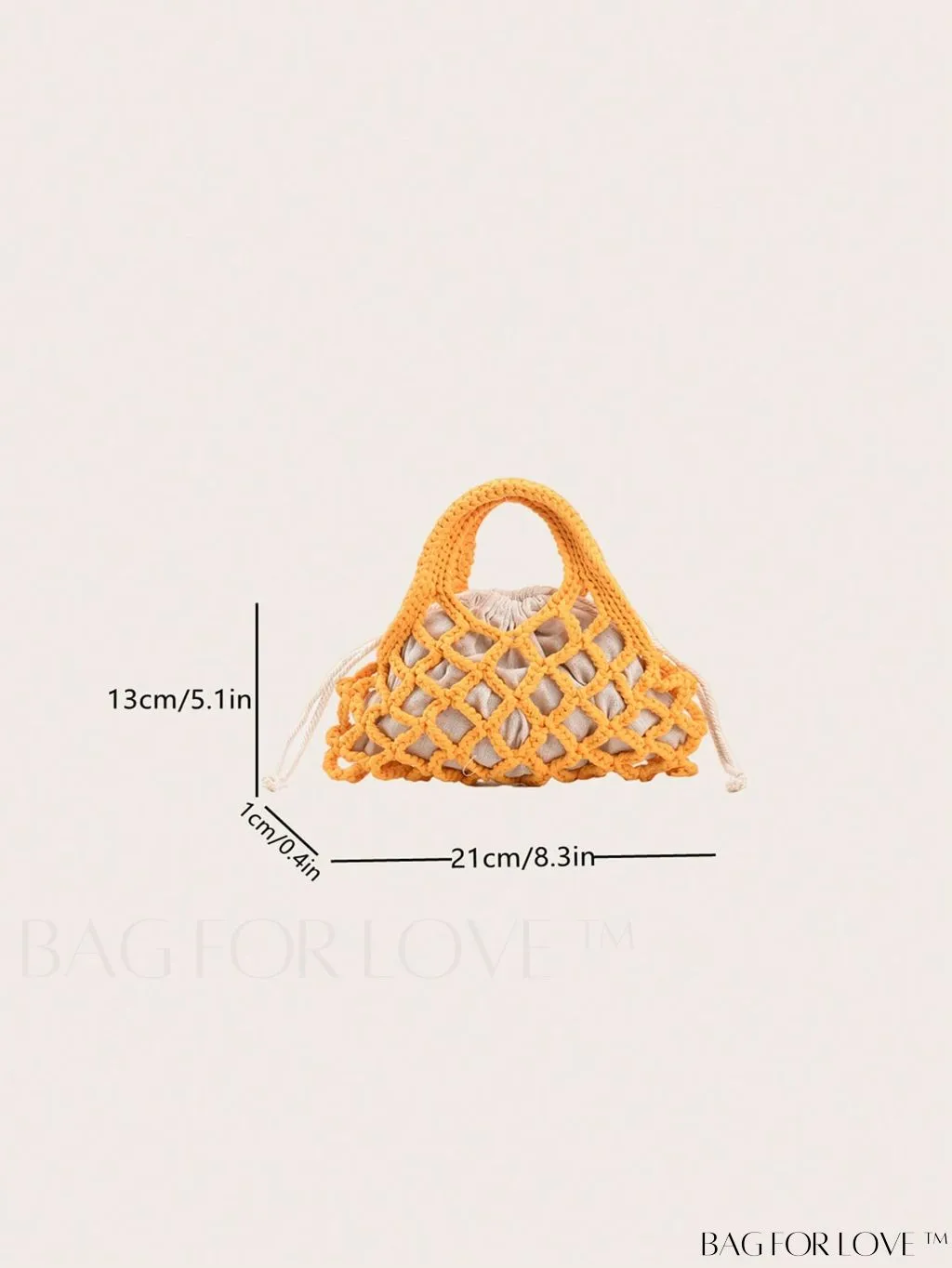 BagForLove - Stylish Small Satchel Bag with Drawstring Design, Inner Pouch, and Braided Detail