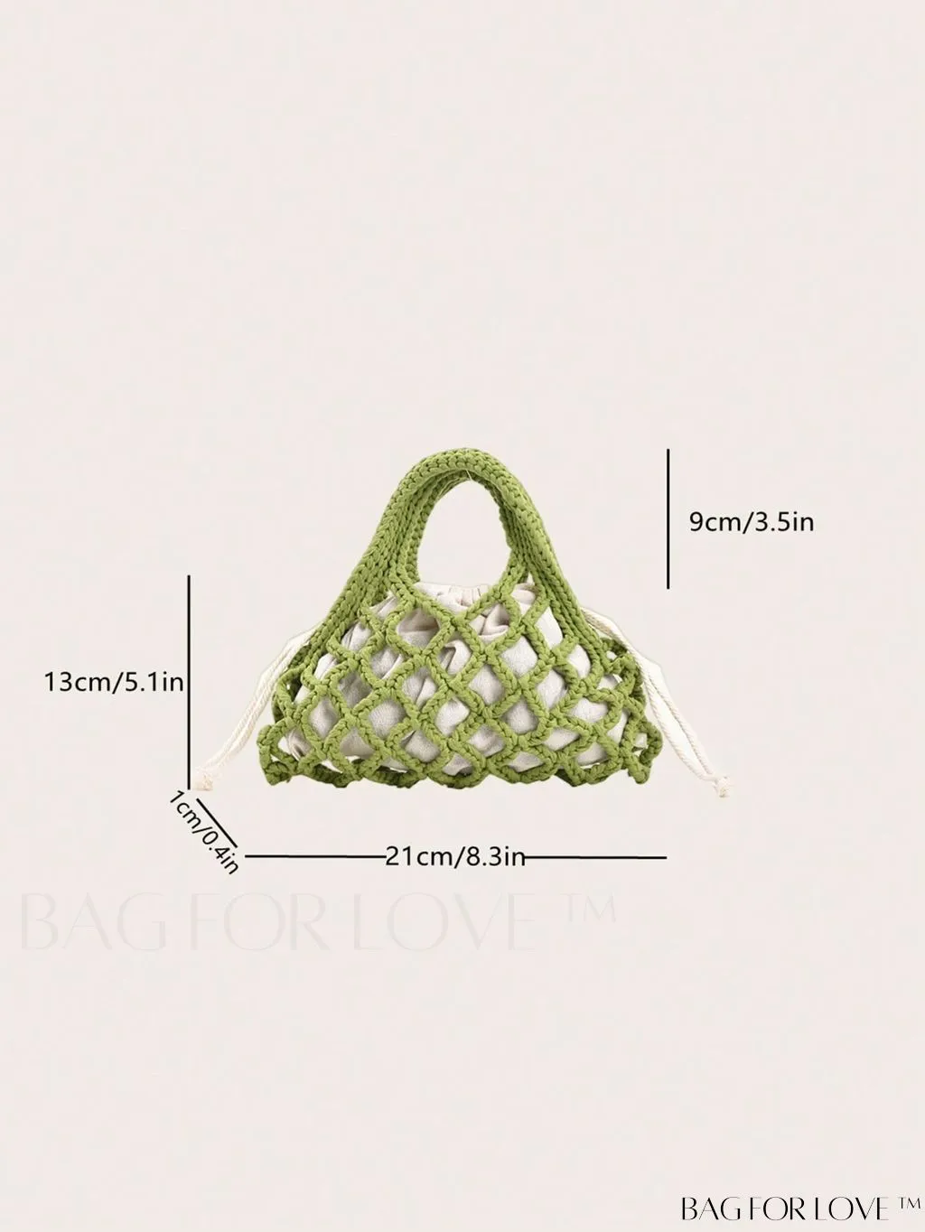 BagForLove - Stylish Small Satchel Bag with Drawstring Design, Inner Pouch, and Braided Detail