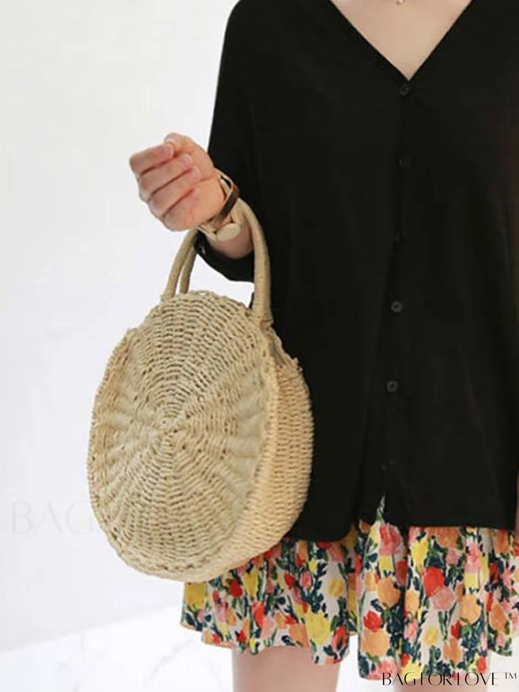 BagForLove - Stylish Straw Woven Beach Bag - Perfect for Summer