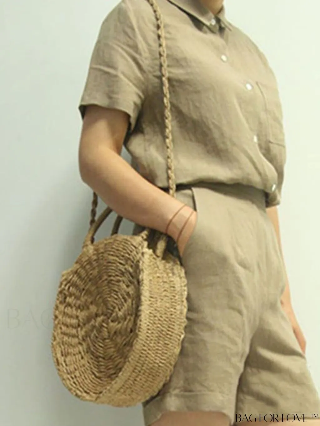 BagForLove - Stylish Straw Woven Beach Bag - Perfect for Summer