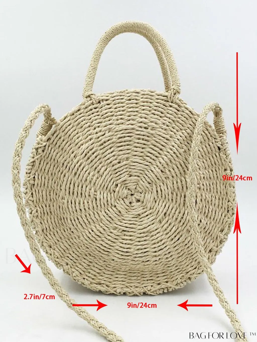 BagForLove - Stylish Straw Woven Beach Bag - Perfect for Summer