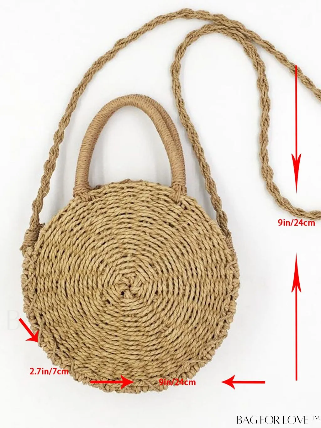 BagForLove - Stylish Straw Woven Beach Bag - Perfect for Summer