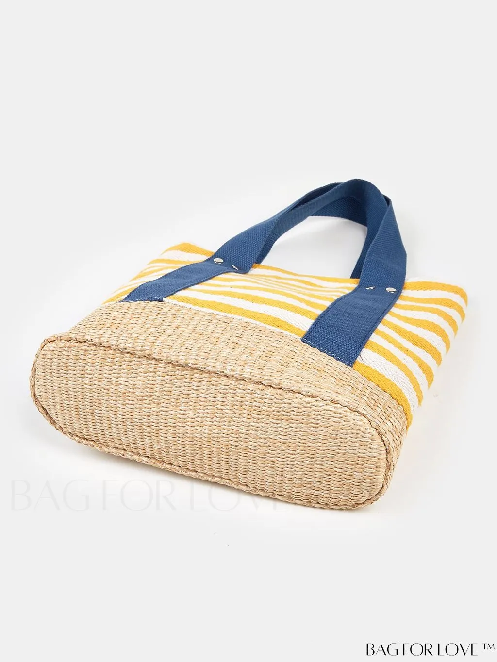 BagForLove - Stylish Striped Pattern Beach Tote - Fashionable, Lightweight, Roomy - Ideal for Daily Shopping