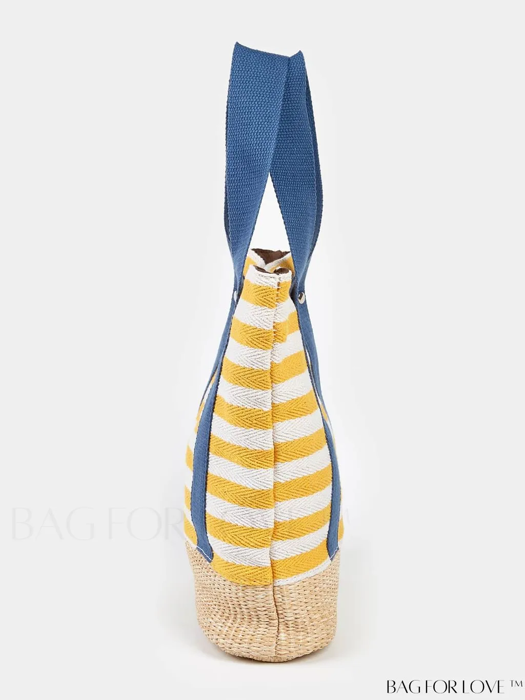 BagForLove - Stylish Striped Pattern Beach Tote - Fashionable, Lightweight, Roomy - Ideal for Daily Shopping