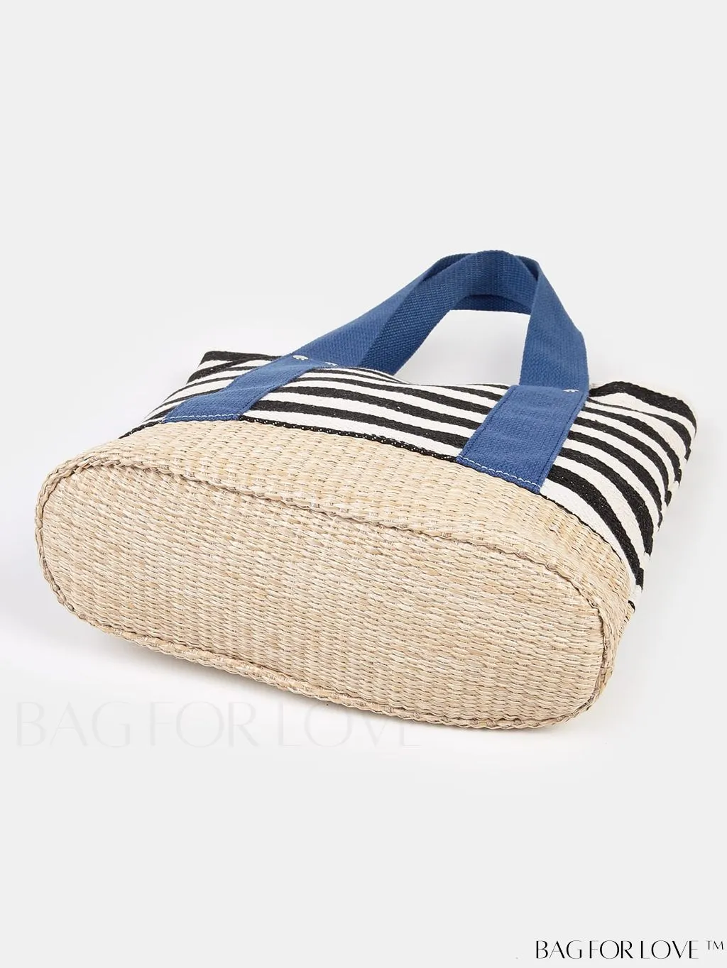 BagForLove - Stylish Striped Pattern Beach Tote - Fashionable, Lightweight, Roomy - Ideal for Daily Shopping