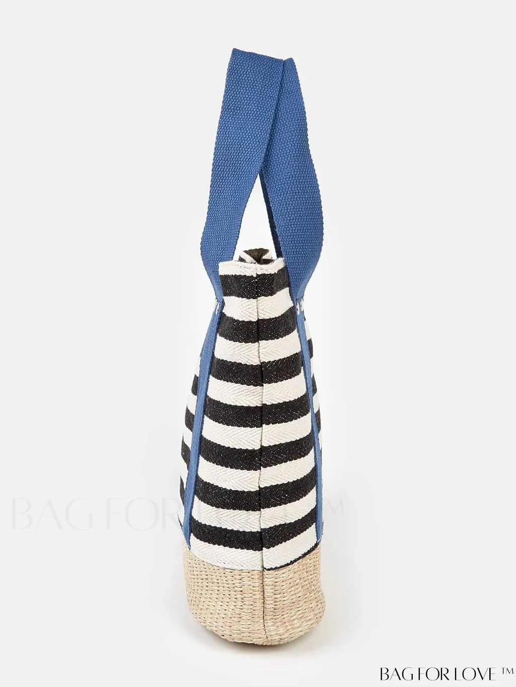 BagForLove - Stylish Striped Pattern Beach Tote - Fashionable, Lightweight, Roomy - Ideal for Daily Shopping