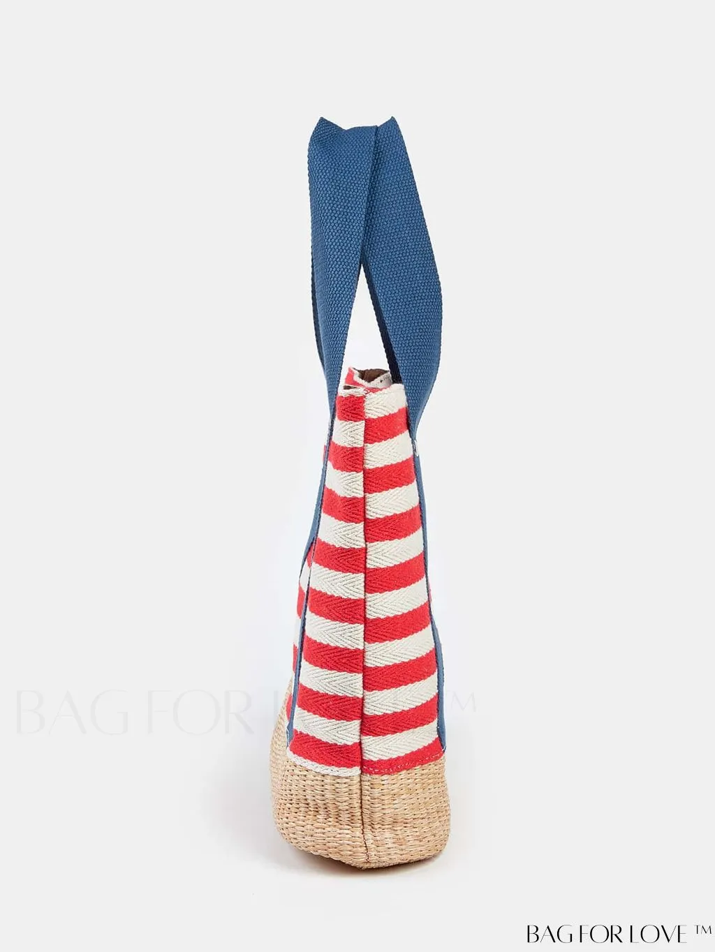 BagForLove - Stylish Striped Pattern Beach Tote - Fashionable, Lightweight, Roomy - Ideal for Daily Shopping