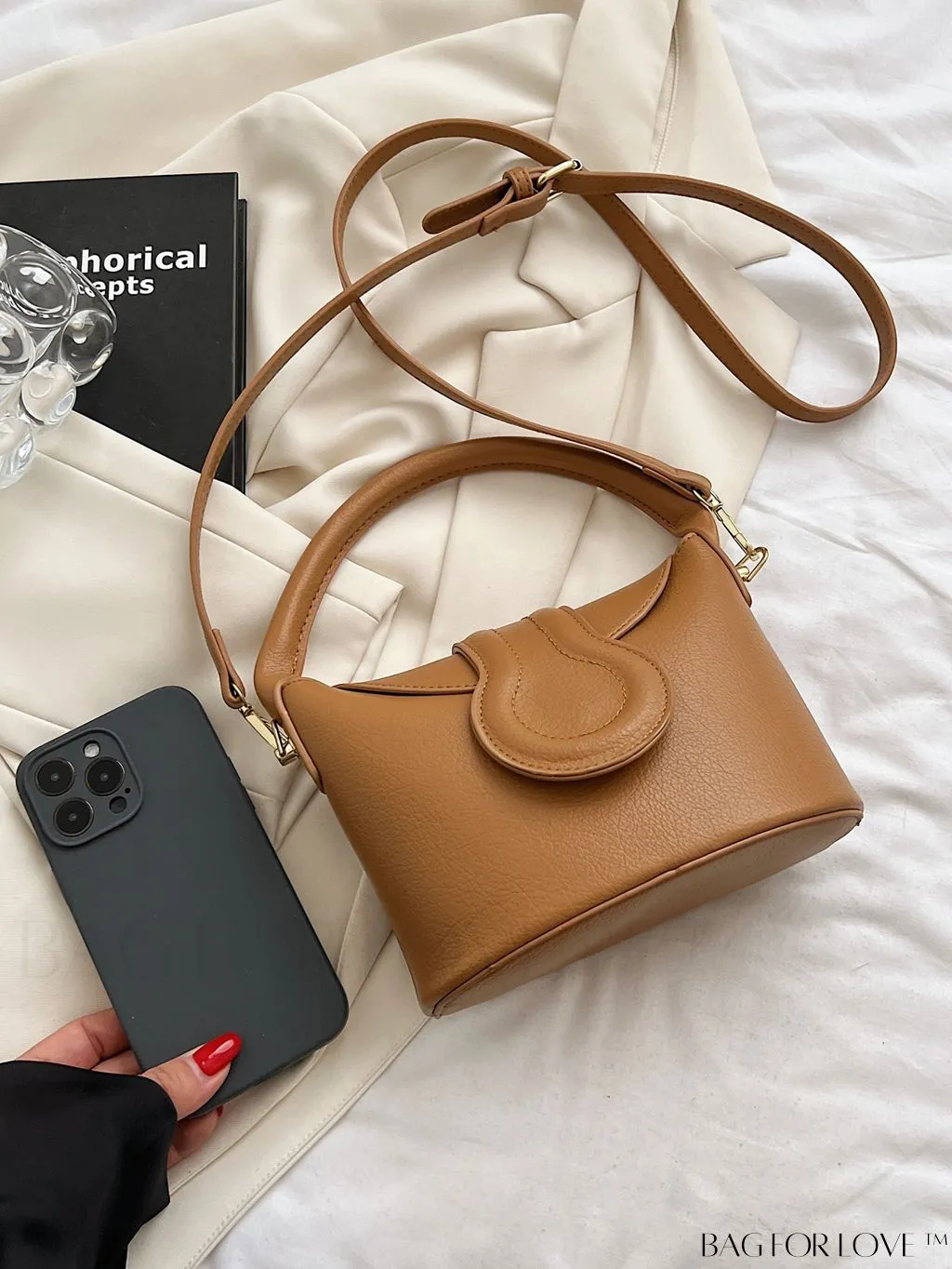 BagForLove - Stylish Top Handle Bag: Adjustable Strap, Fashionable Flap