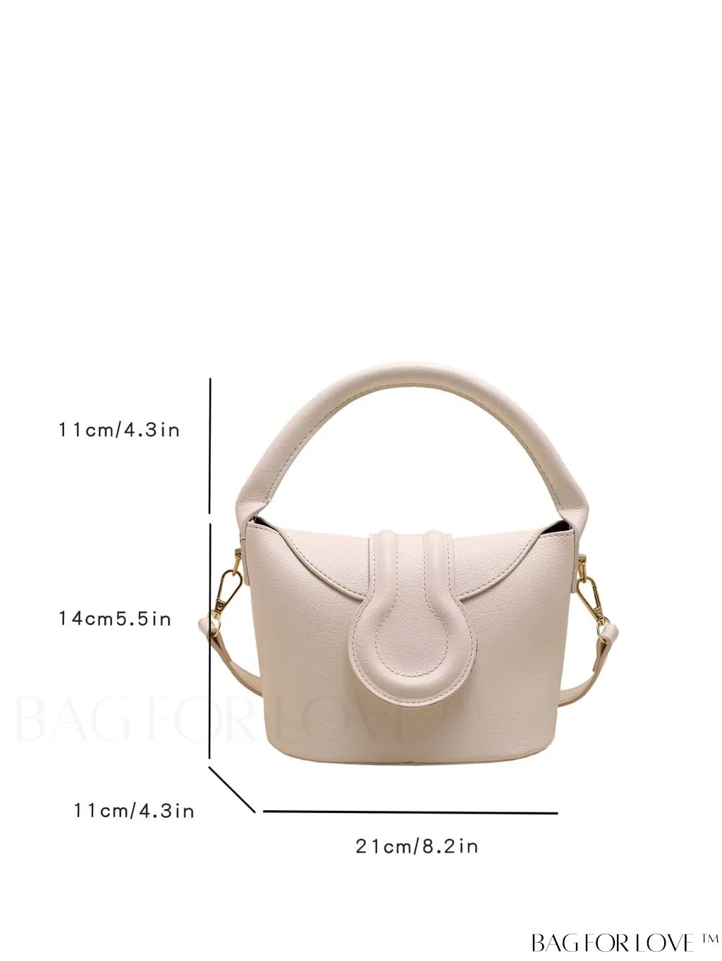 BagForLove - Stylish Top Handle Bag: Adjustable Strap, Fashionable Flap