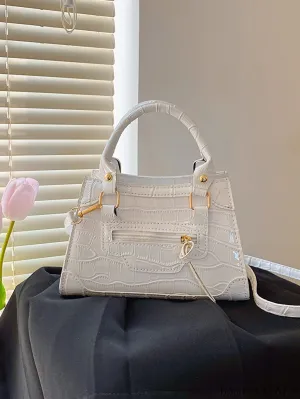 BagForLove - Stylish Womens Crocodile Pattern Tote Crossbody Bag