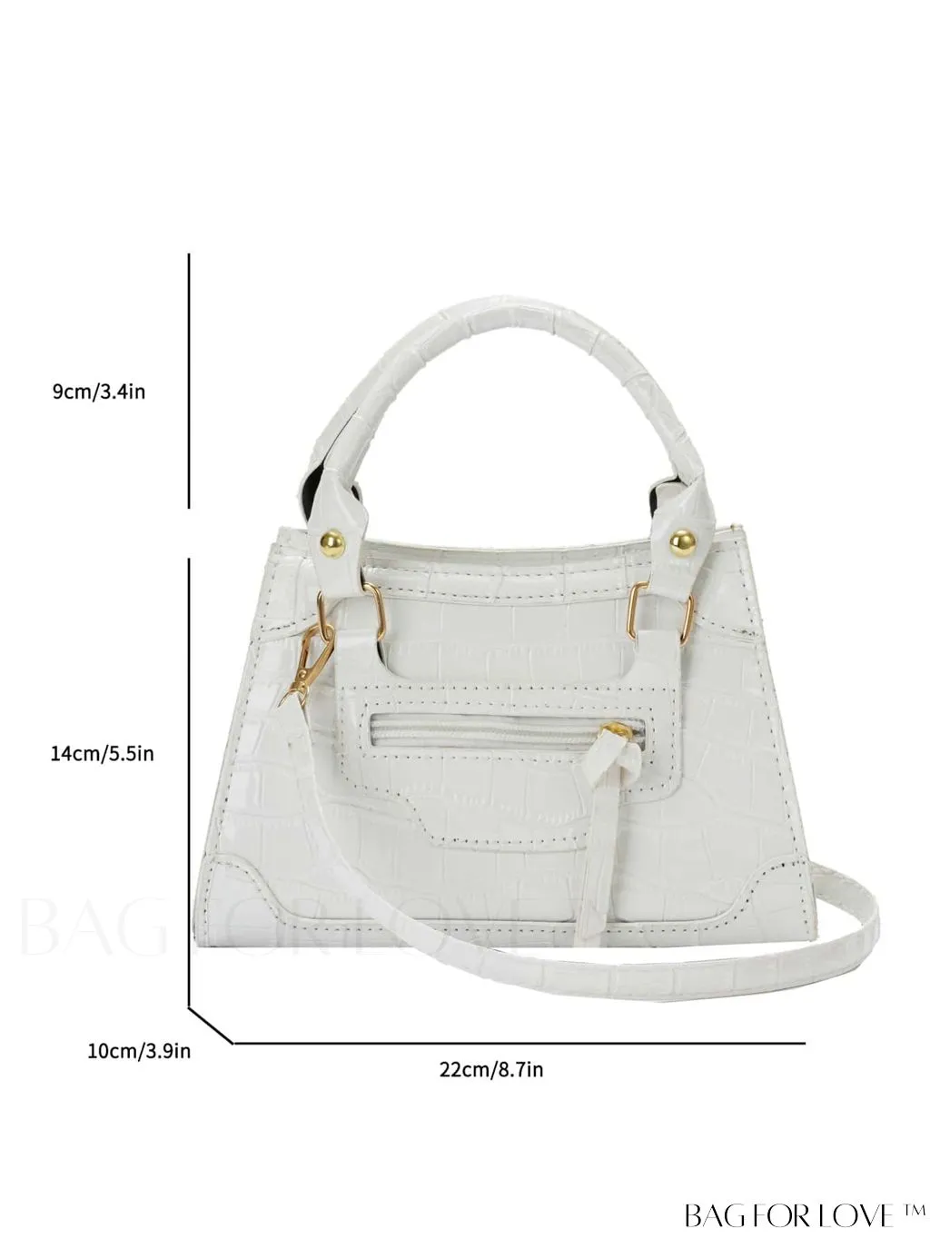 BagForLove - Stylish Womens Crocodile Pattern Tote Crossbody Bag