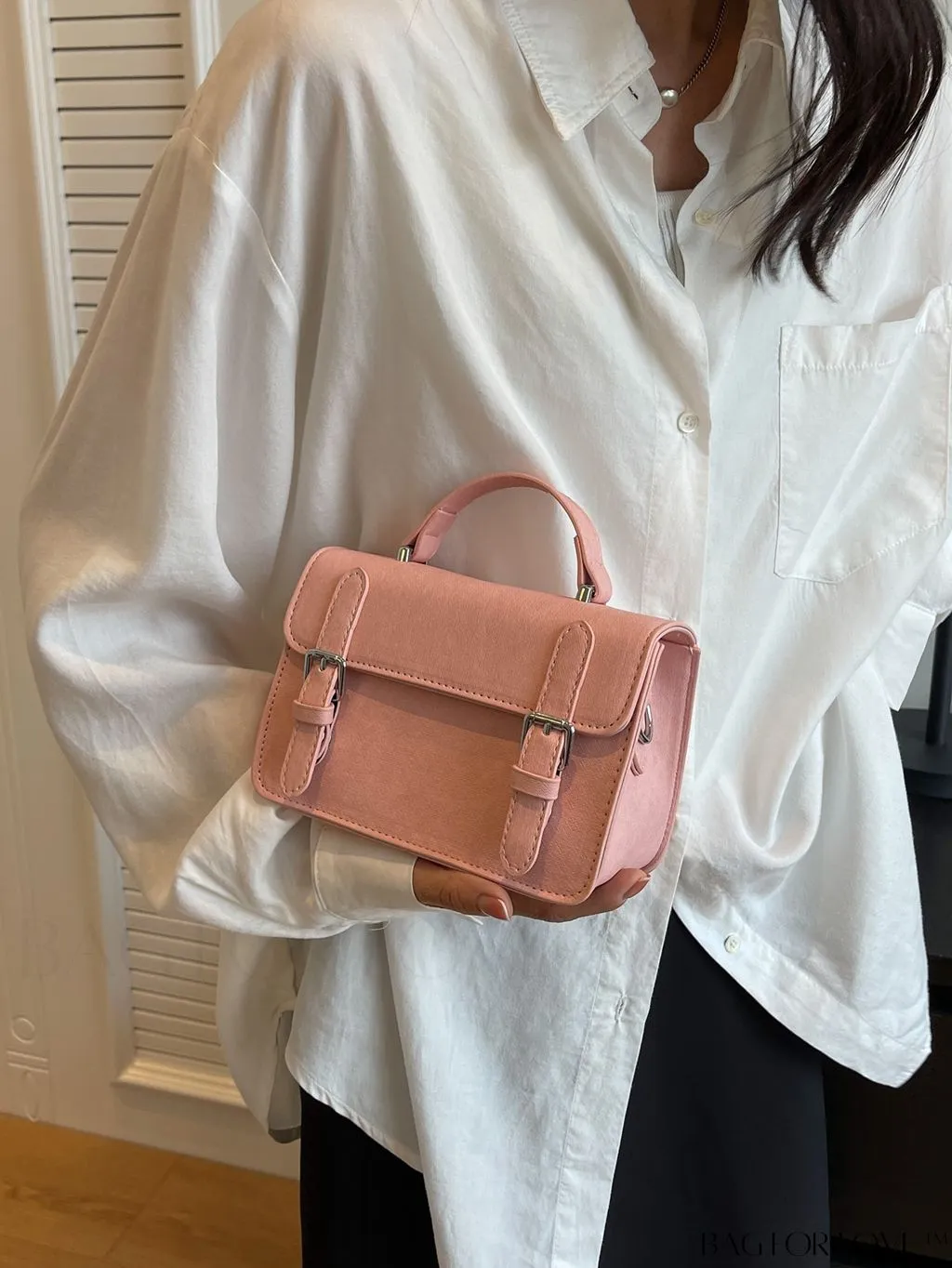 BagForLove - Trendy Mini Cambridge Crossbody Bag with Top-Handle - New and Stylish