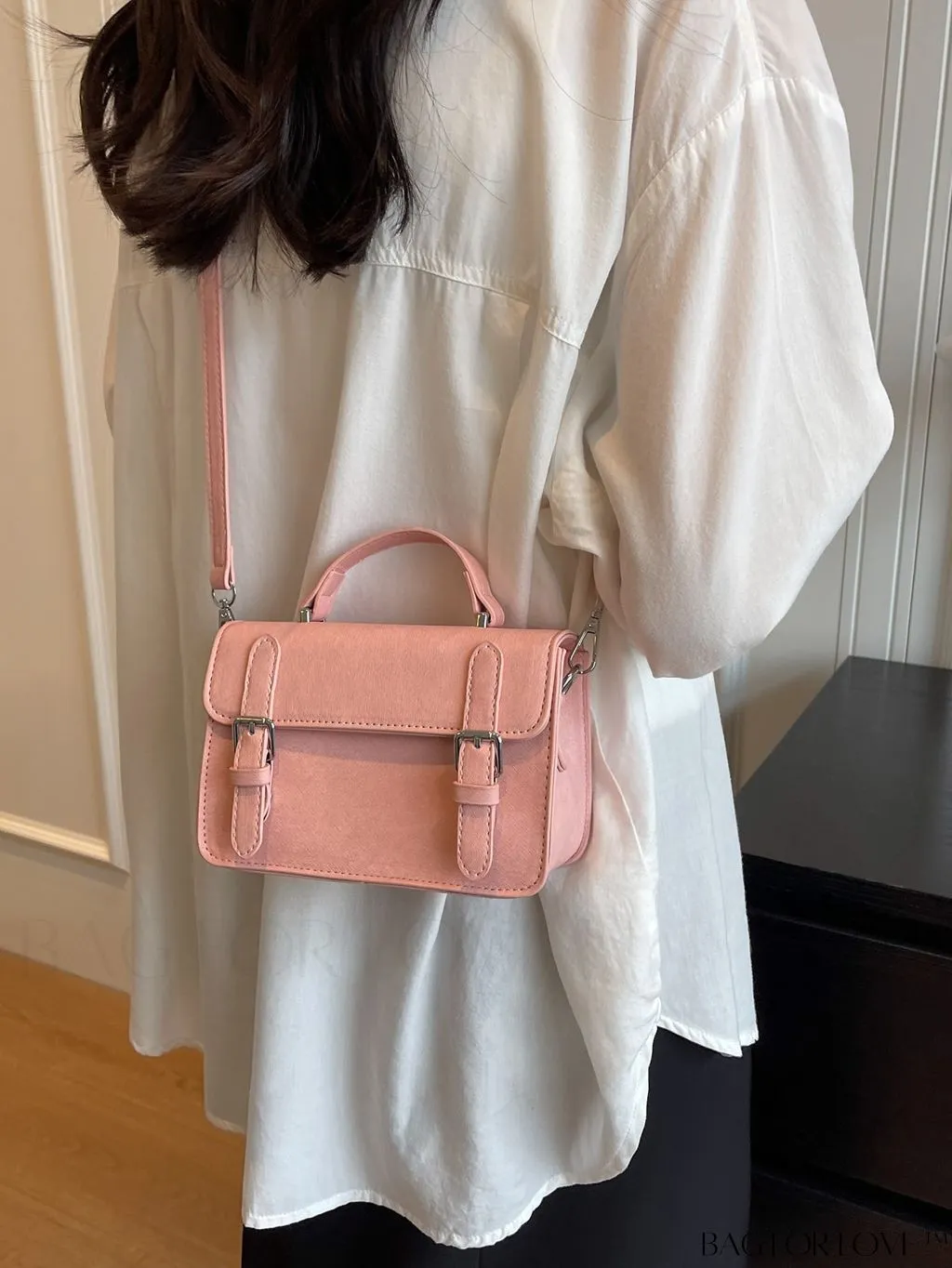 BagForLove - Trendy Mini Cambridge Crossbody Bag with Top-Handle - New and Stylish