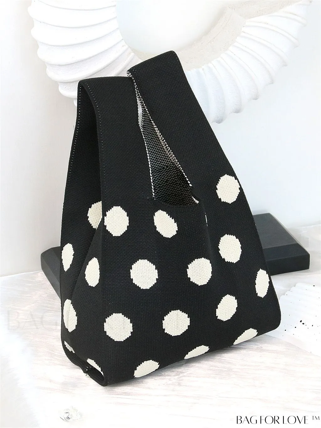 BagForLove - Vacation-Ready Fashion Handbag: Flower Pattern Color Block Crochet Bag