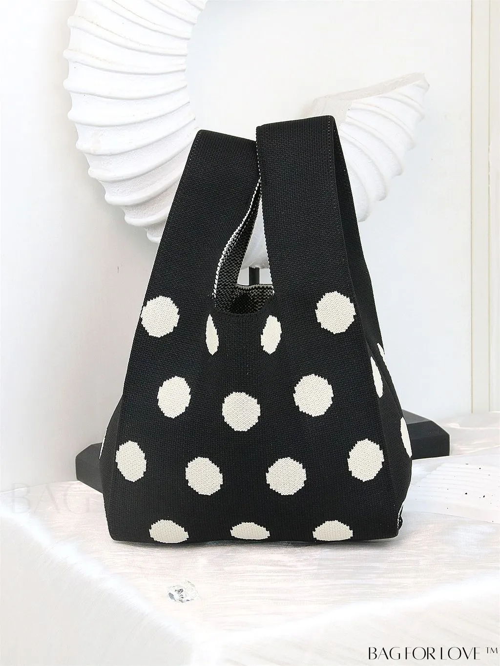 BagForLove - Vacation-Ready Fashion Handbag: Flower Pattern Color Block Crochet Bag