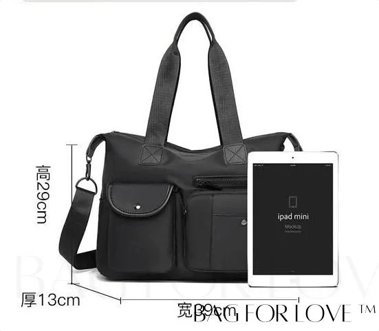 BagForLove - Versatile Retro Shoulder Bag: Washable, Lightweight & Spacious, Converts to Handbag or Crossbody