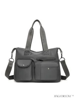 BagForLove - Versatile Retro Shoulder Bag: Washable, Lightweight & Spacious, Converts to Handbag or Crossbody
