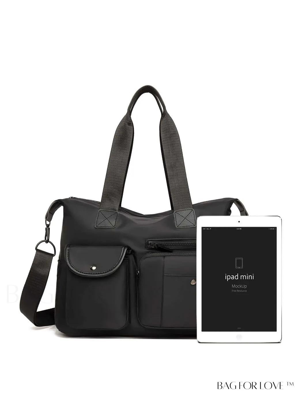 BagForLove - Versatile Retro Shoulder Bag: Washable, Lightweight & Spacious, Converts to Handbag or Crossbody