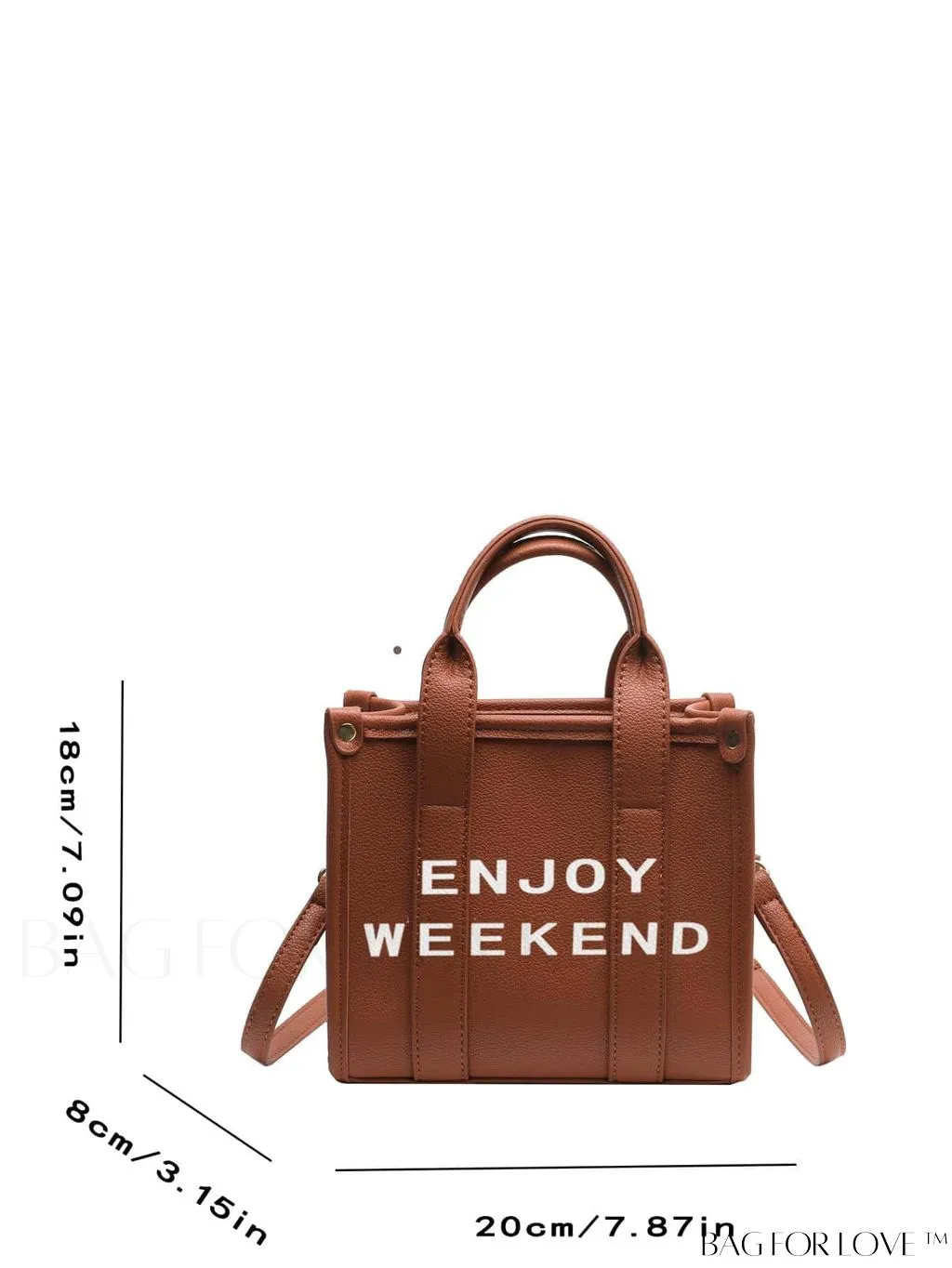 BagForLove - Womens PU Tote Bag - Stylish Handbag with Top Handle, Satchel Purse, and Crossbody Strap