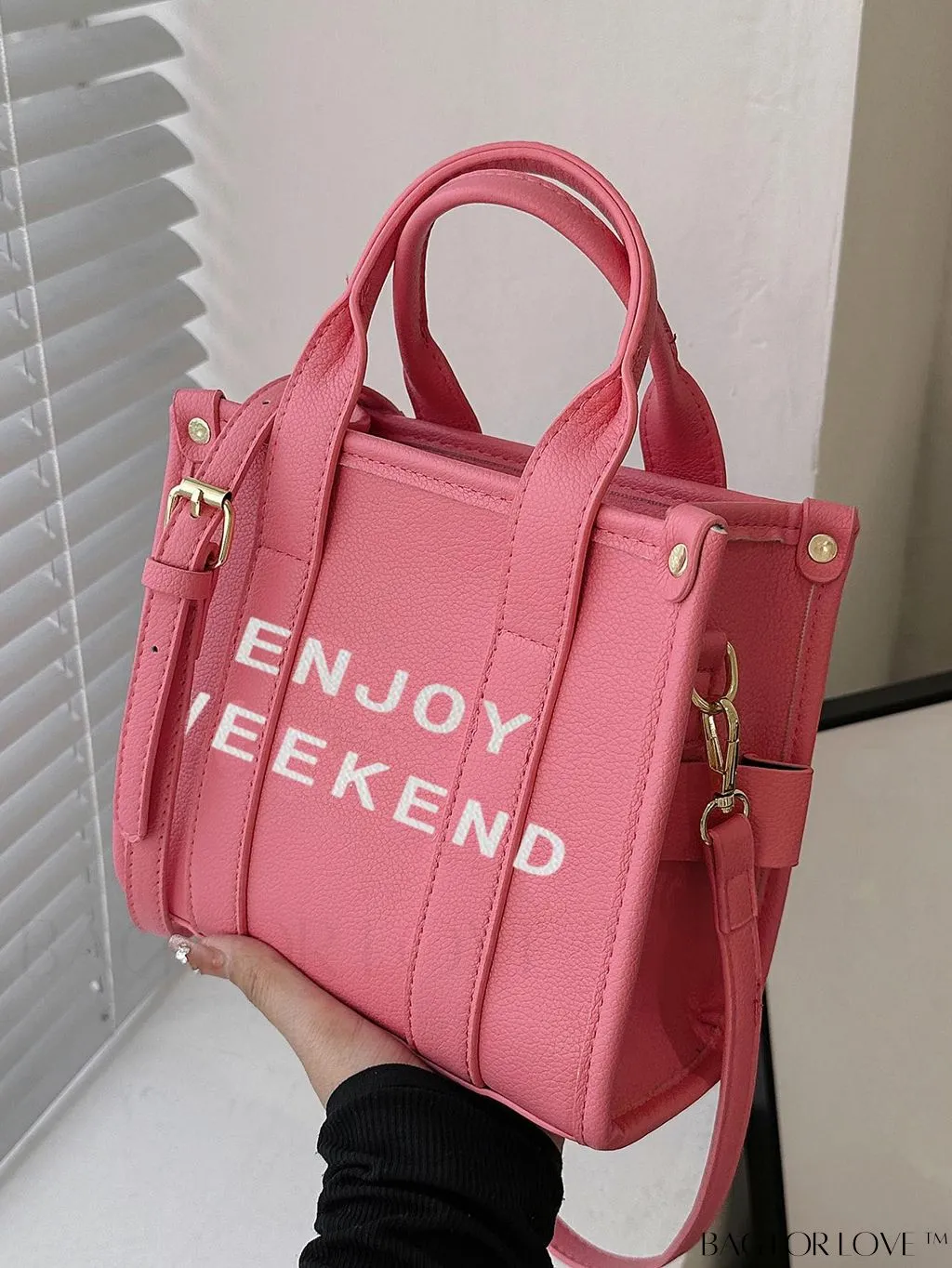 BagForLove - Womens PU Tote Bag - Stylish Handbag with Top Handle, Satchel Purse, and Crossbody Strap