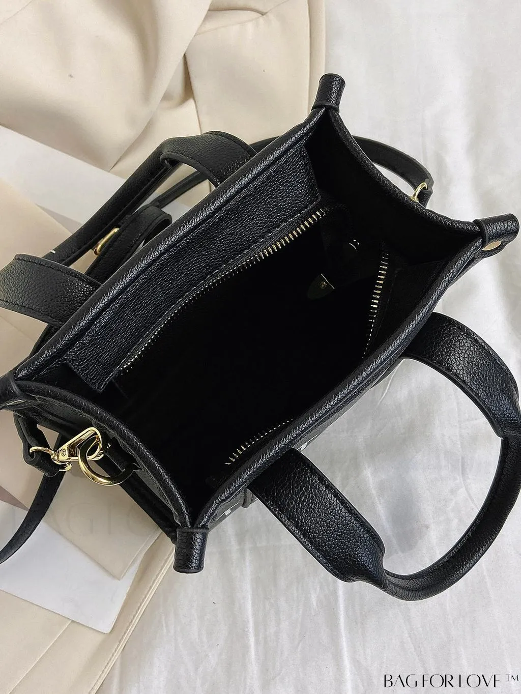 BagForLove - Womens PU Tote Bag - Stylish Handbag with Top Handle, Satchel Purse, and Crossbody Strap