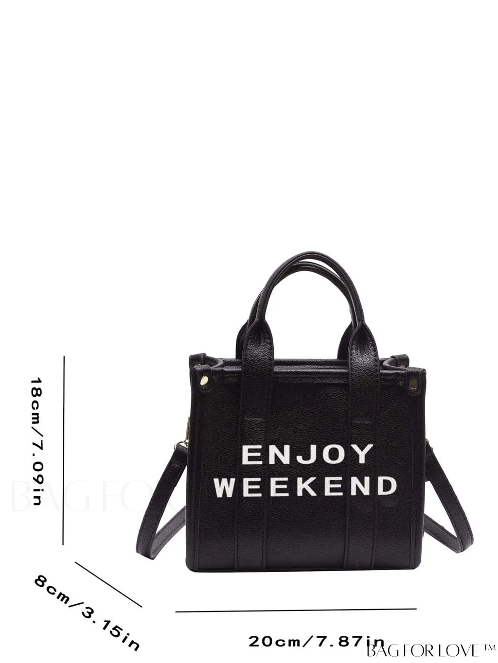 BagForLove - Womens PU Tote Bag - Stylish Handbag with Top Handle, Satchel Purse, and Crossbody Strap