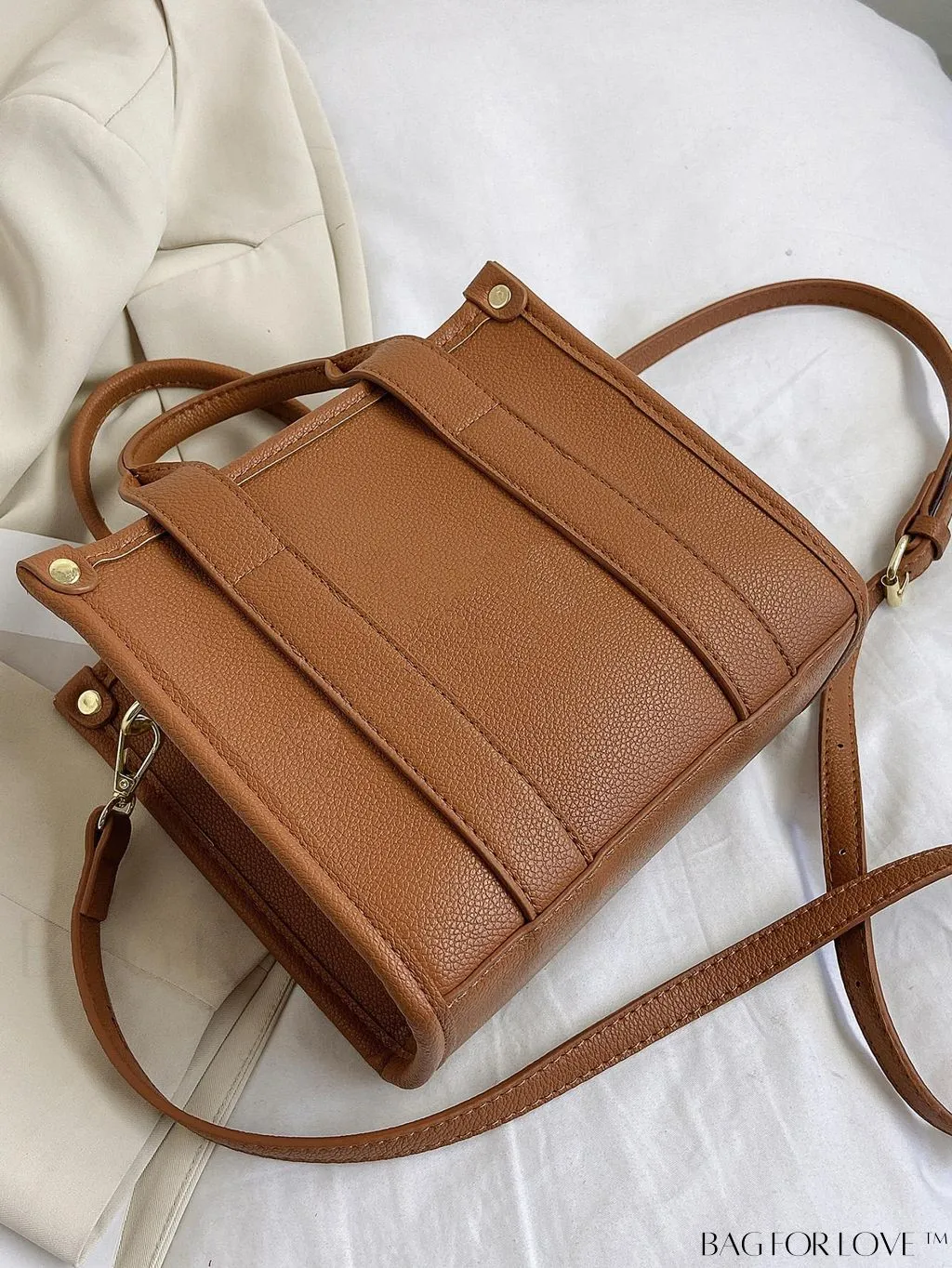 BagForLove - Womens PU Tote Bag - Stylish Handbag with Top Handle, Satchel Purse, and Crossbody Strap