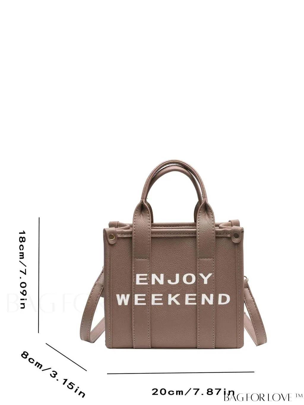 BagForLove - Womens PU Tote Bag - Stylish Handbag with Top Handle, Satchel Purse, and Crossbody Strap