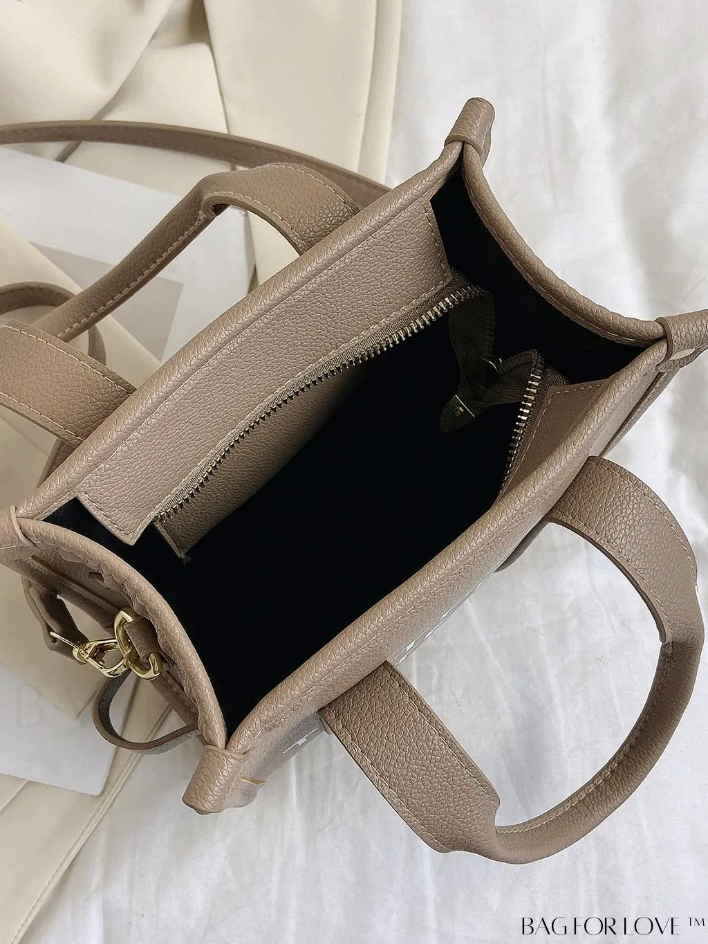BagForLove - Womens PU Tote Bag - Stylish Handbag with Top Handle, Satchel Purse, and Crossbody Strap