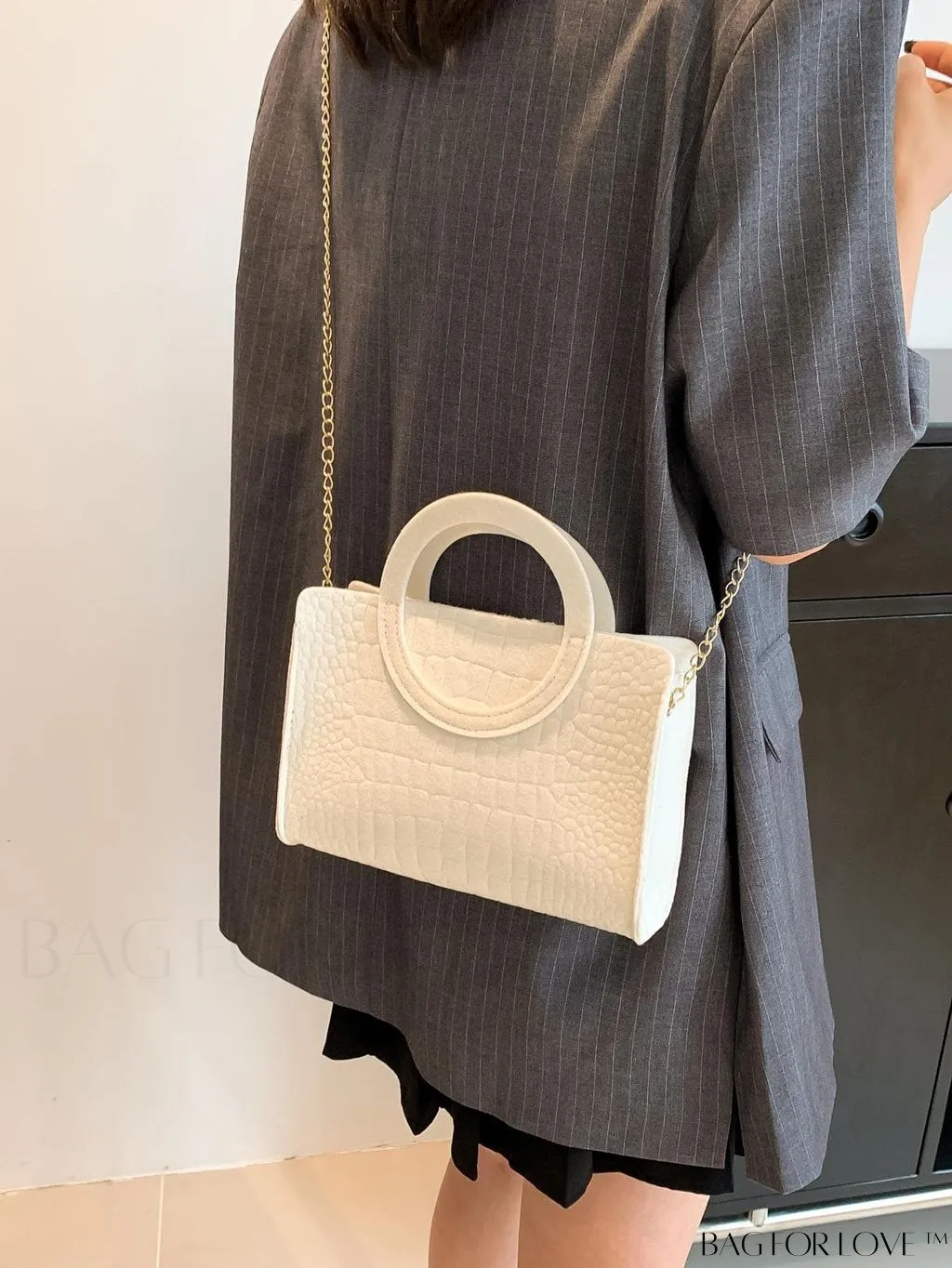 BagForLove - Womens Retro Felt Shoulder Bag - Fashionable & Simple Handbag for Everyday Use