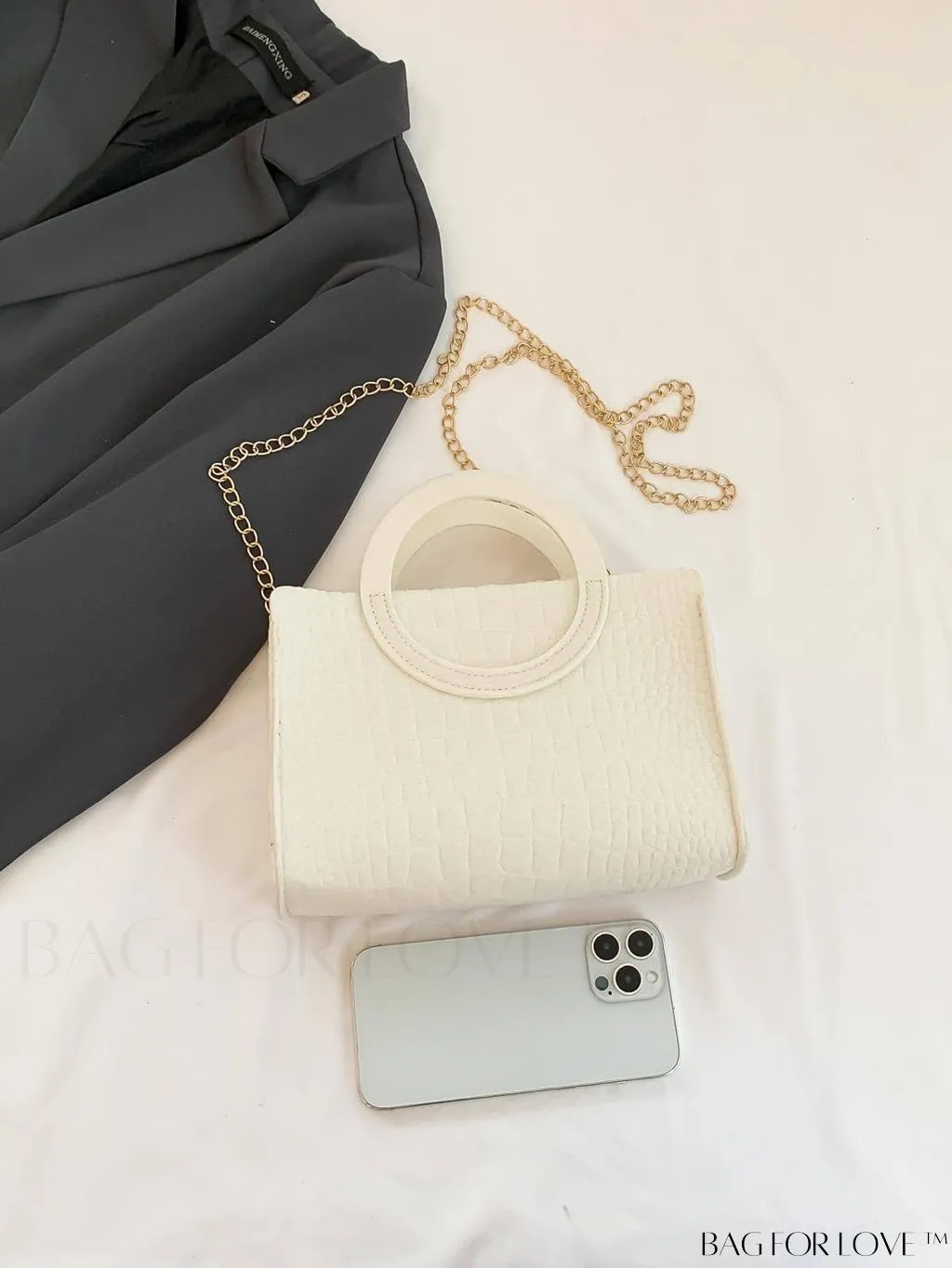 BagForLove - Womens Retro Felt Shoulder Bag - Fashionable & Simple Handbag for Everyday Use