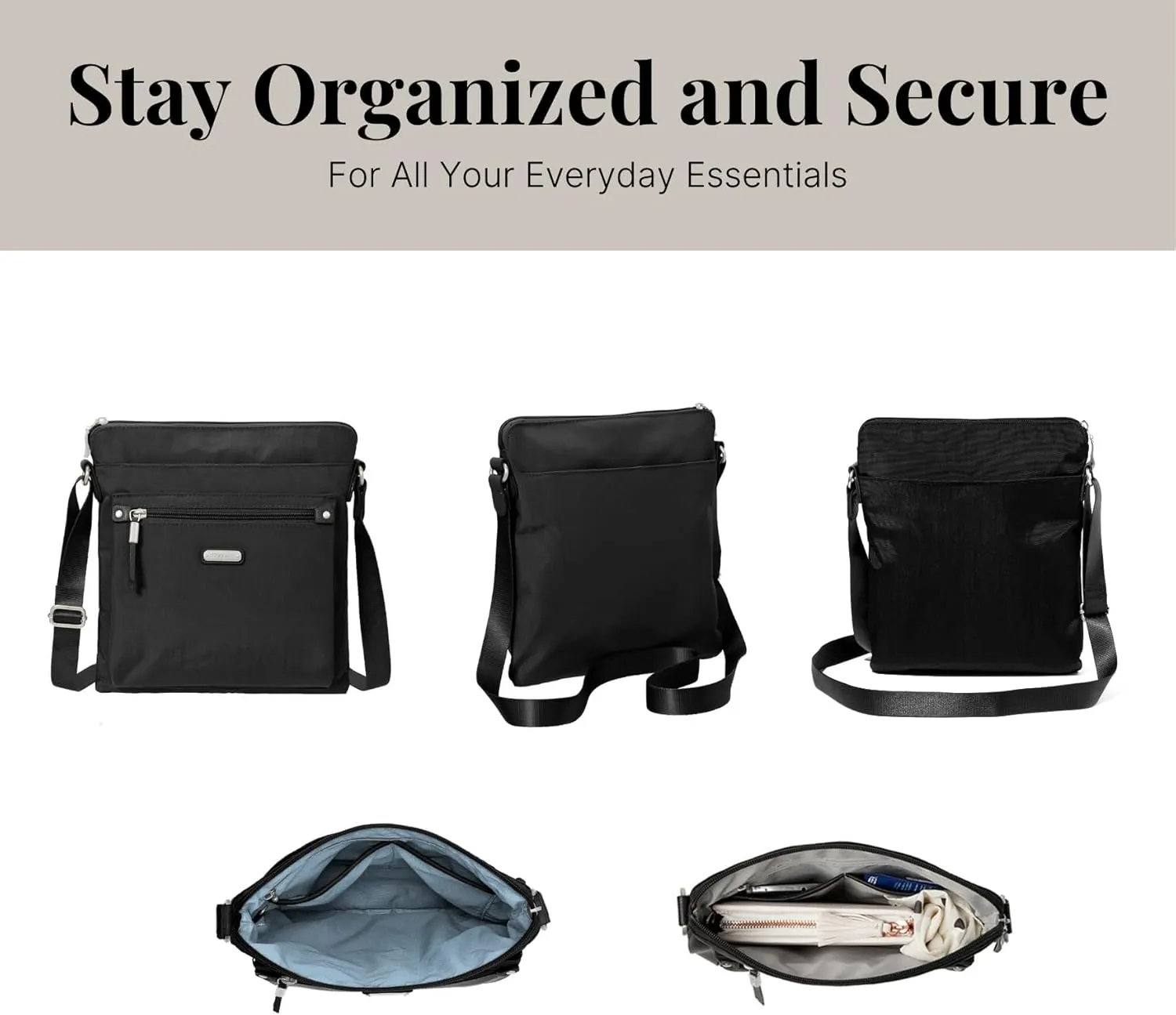 Baggallini Go Bagg with RFID Phone Wristlet