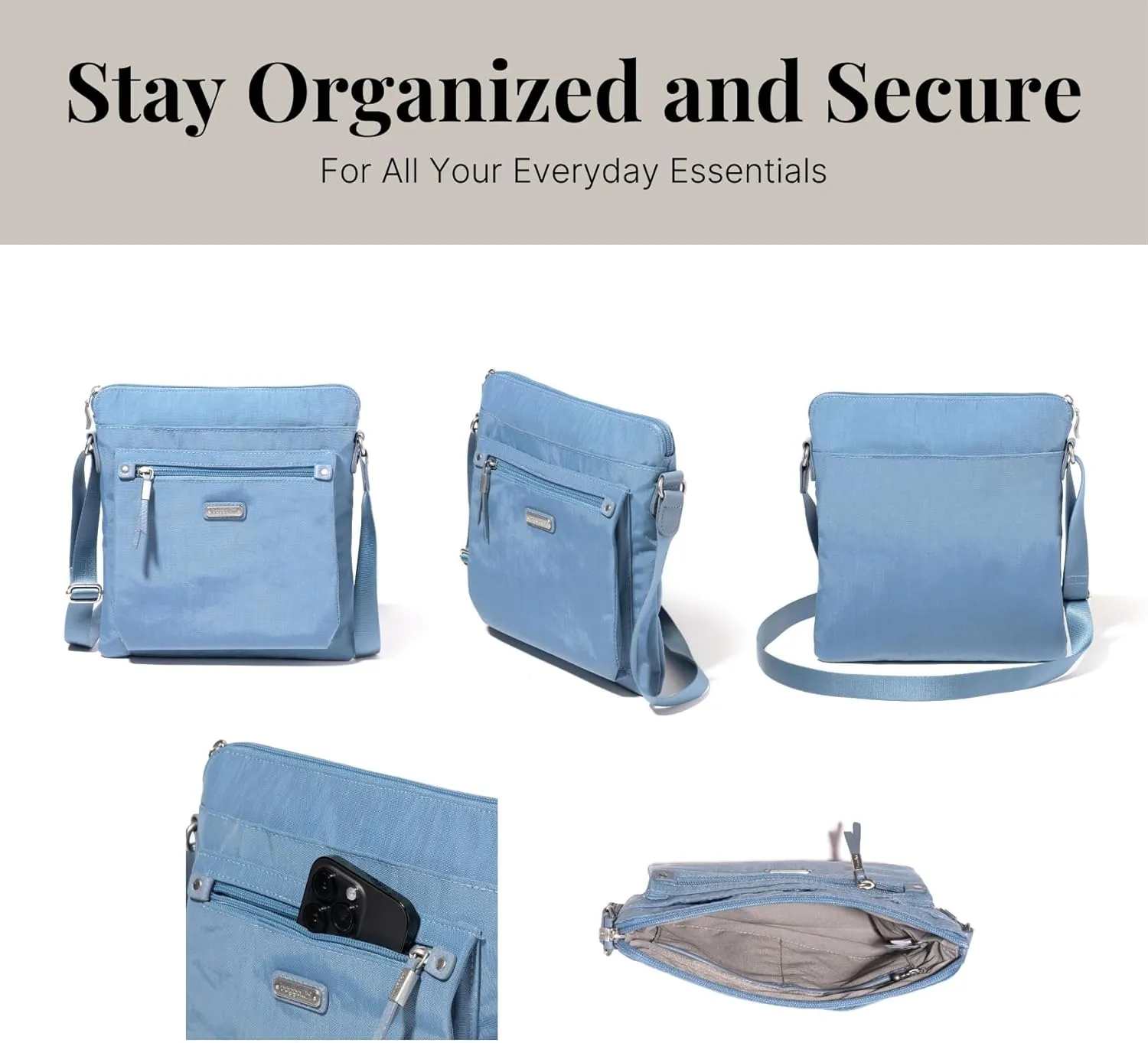 Baggallini Go Bagg with RFID Phone Wristlet