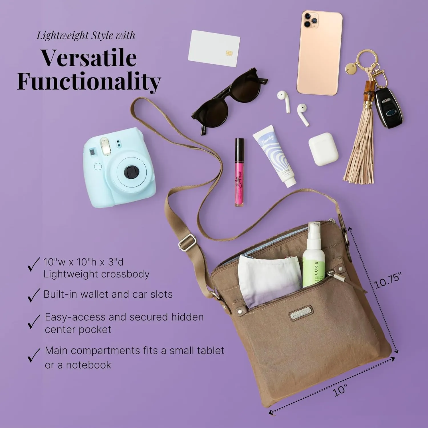 Baggallini Go Bagg with RFID Phone Wristlet