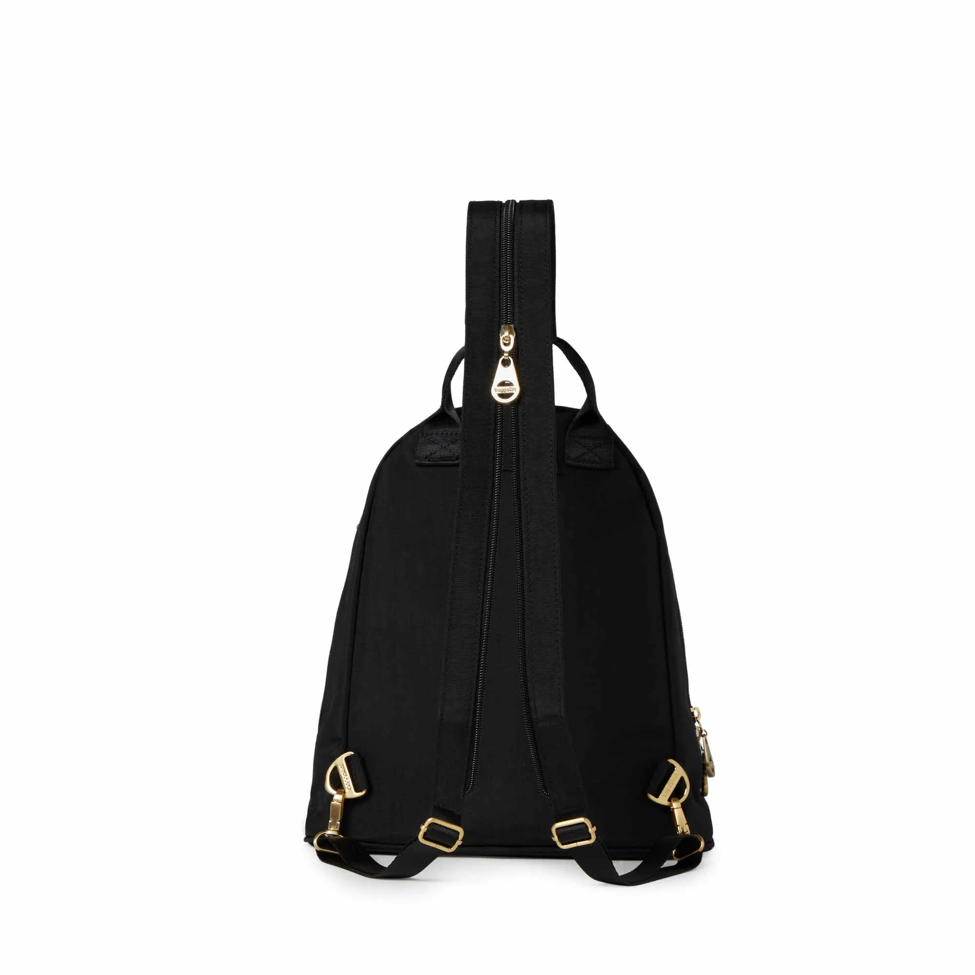 BAGGALLINI NAPLES BLACK GOLD HARDWARE CONVERTIBLE BACKPACK NAP480B0068