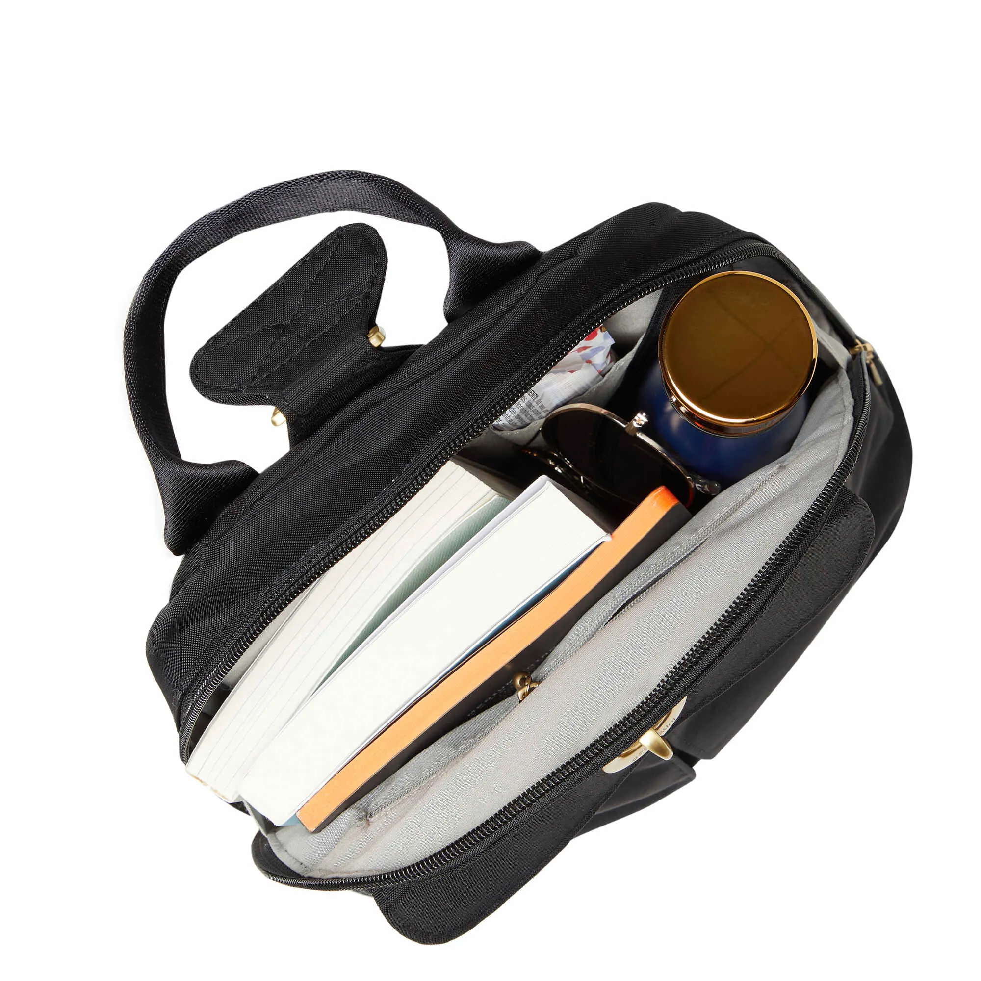 BAGGALLINI NAPLES BLACK GOLD HARDWARE CONVERTIBLE BACKPACK NAP480B0068