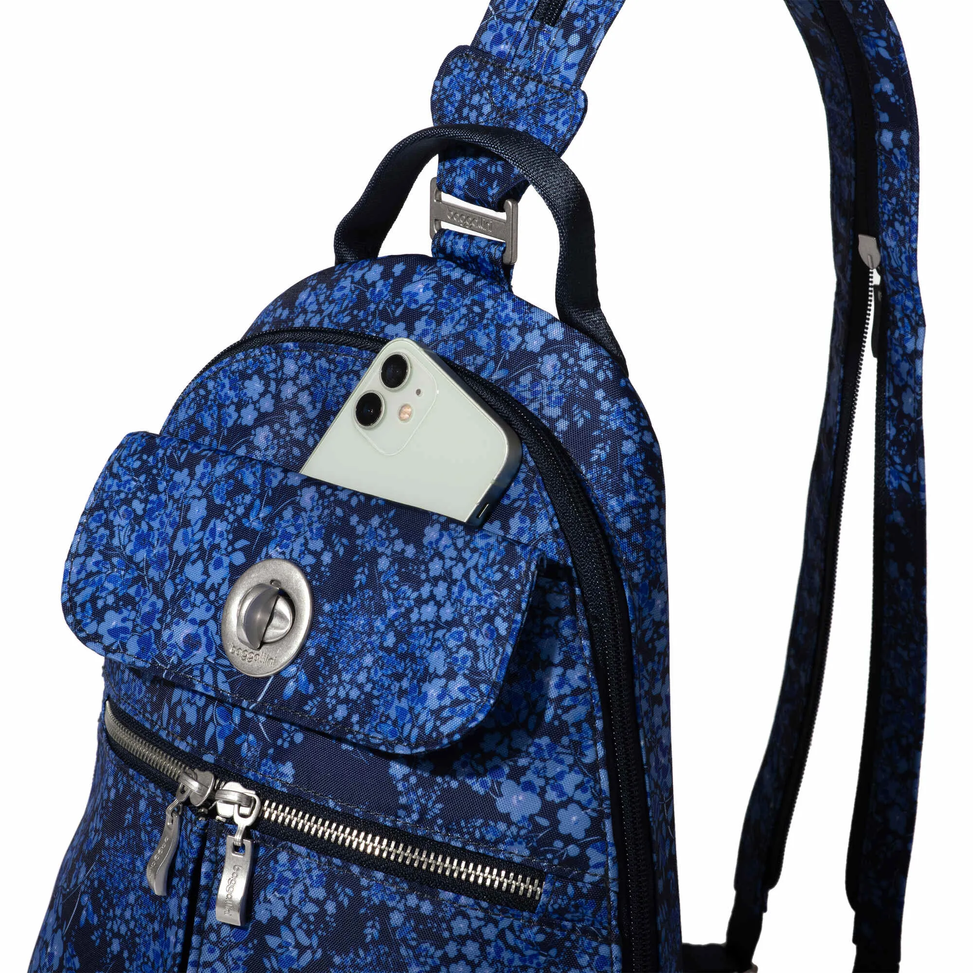 BAGGALLINI NAPLES INK HYDRANGEA CONVERTIBLE BACKPACK NAP480B0147