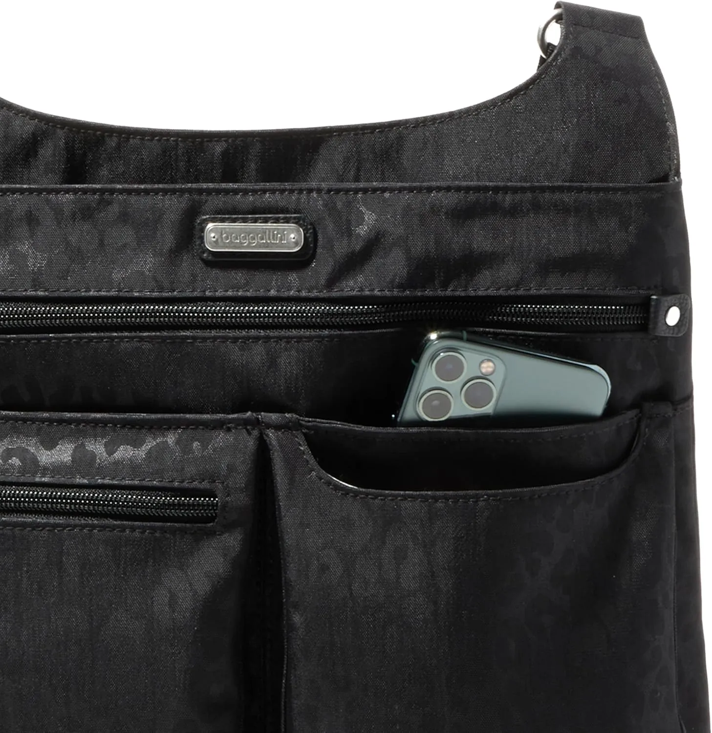 Baggallini On Track Crossbody with RFID Phone Wristlet