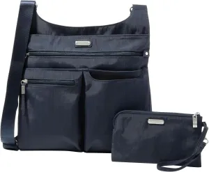 Baggallini On Track Crossbody with RFID Phone Wristlet