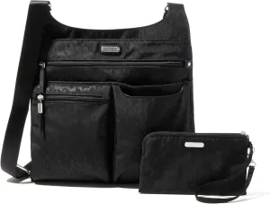 Baggallini On Track Crossbody with RFID Phone Wristlet