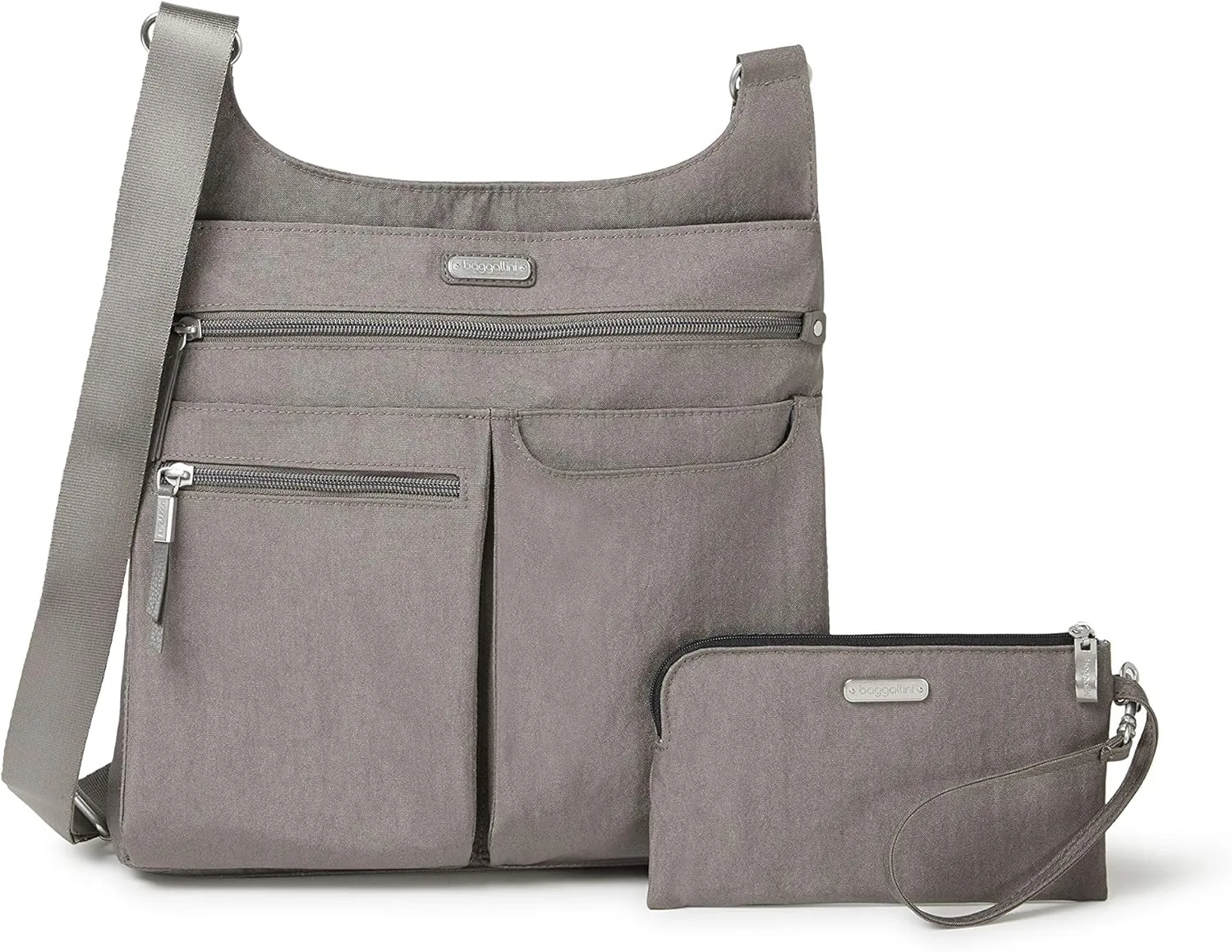 Baggallini On Track Crossbody with RFID Phone Wristlet