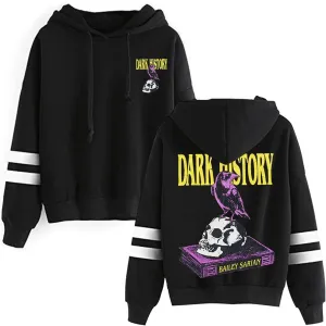 Bailey Sarian Dark History Merch Pullover Hoodies Pocketless Parallel Bars Sleeve Streetwear Sweatshirts