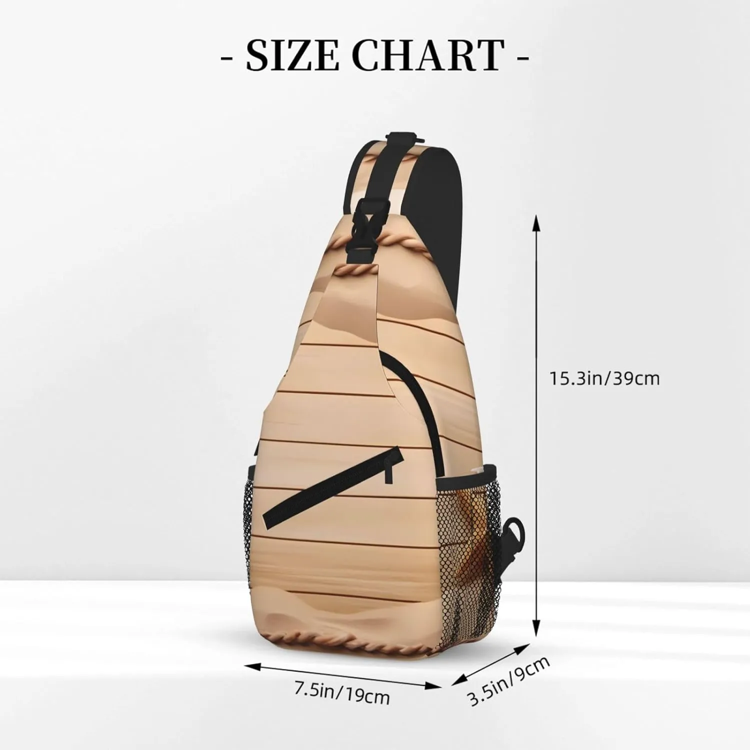 Beach Theme Print Cross Chest Bag Diagonally For Short-Distance Travel And Daily Use