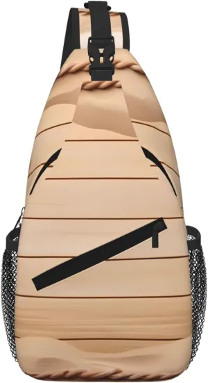 Beach Theme Print Cross Chest Bag Diagonally For Short-Distance Travel And Daily Use
