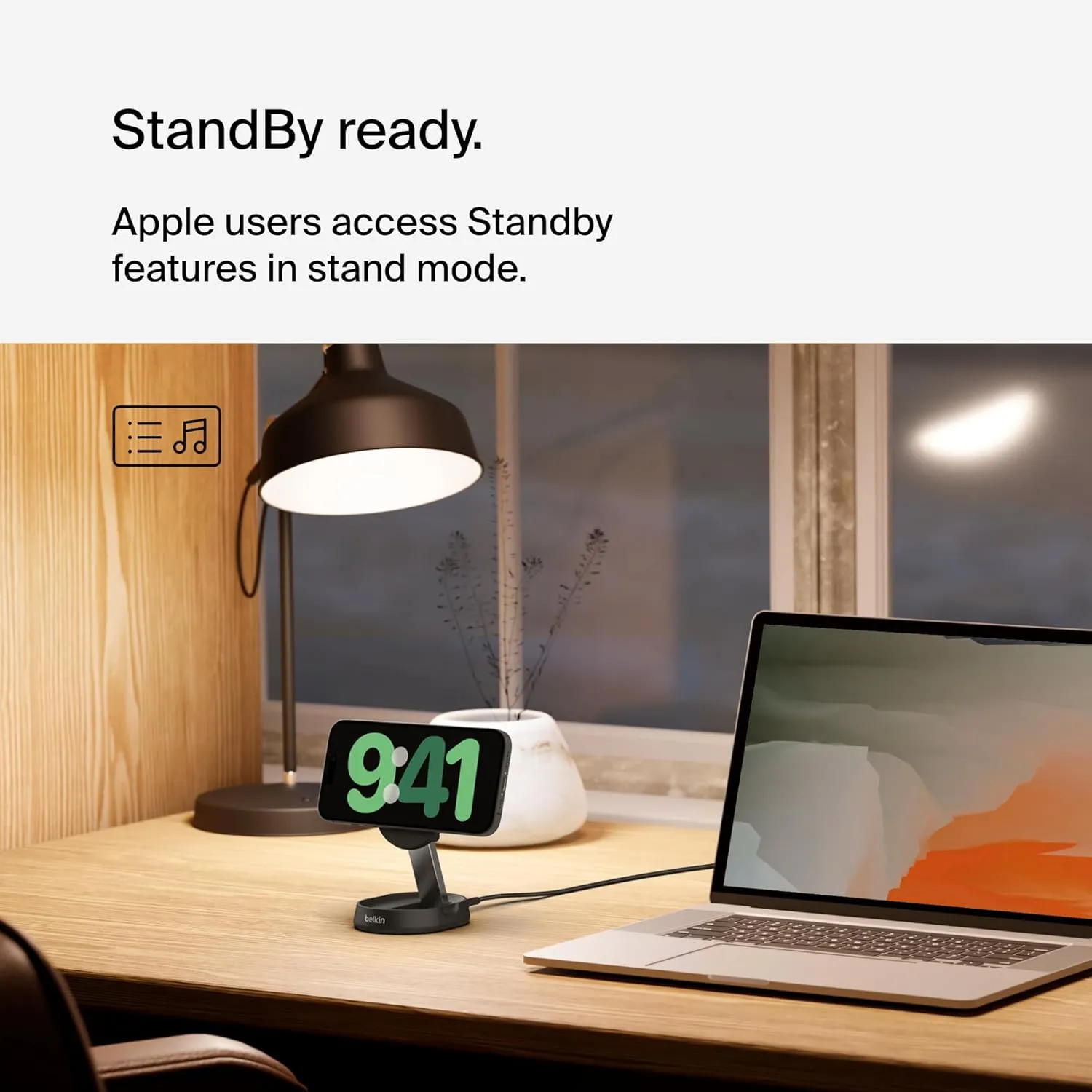 Belkin Convertible Magnetic Charging Stand 15W - MagSafe-Compatible Qi2-Certified Wireless Charging Station, iPhone Charger for Apple iPhone 16 Series, Airpods Pro, & More - Black (No PSU Included)