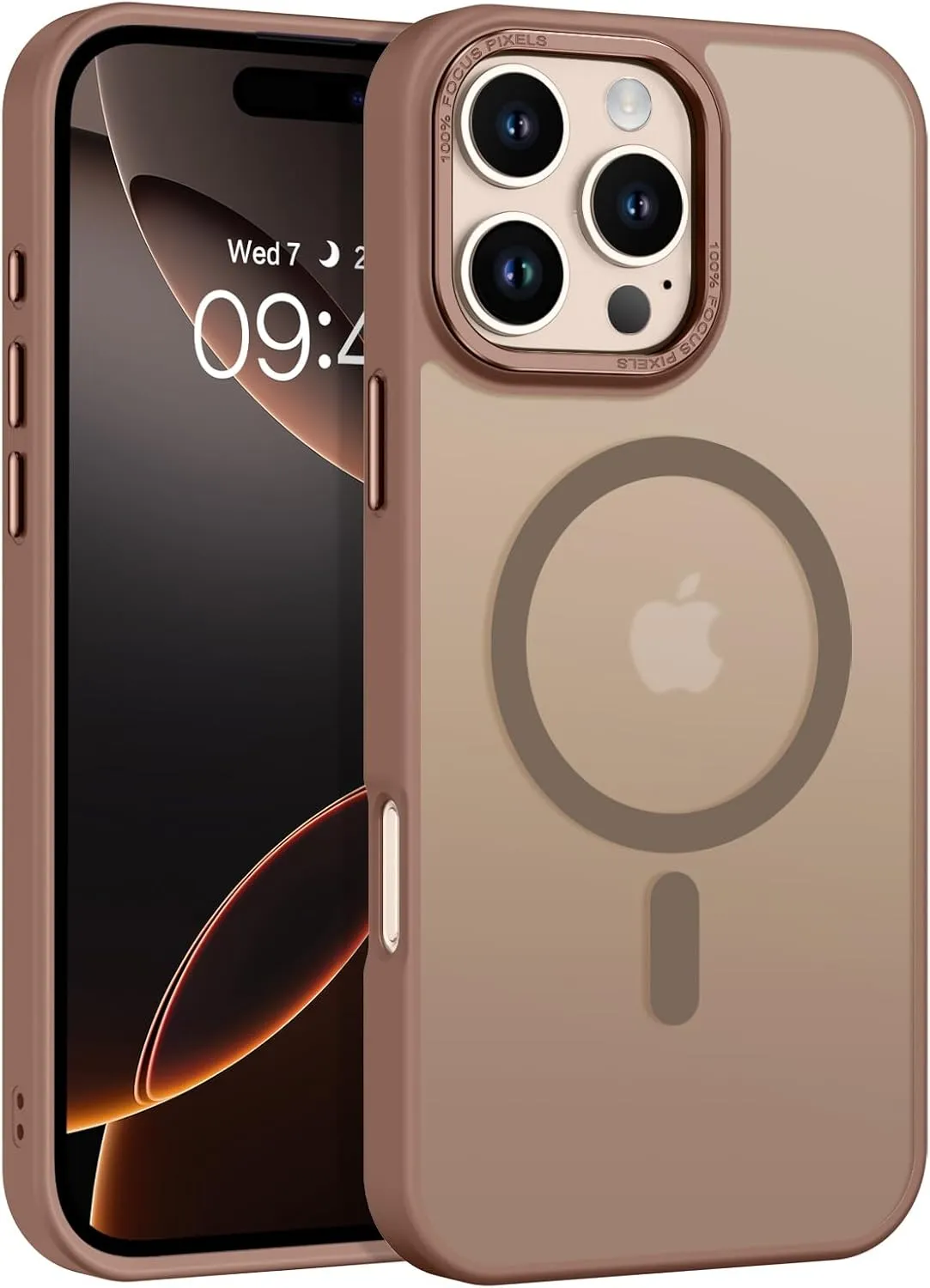 BENTOBEN for iPhone 16 Pro Max Case 2024, Phone case iPhone 16 Pro Max Magnetic Case [Compatible with Mag Safe] Translucent Matte Shockproof Protective Cover 6.9" Desert Titanium