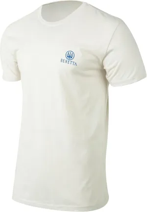 Beretta Men's Legacy Casual Durable Active Wear Ribbed Crew Neck Logo Print Double Needle Hems Short Sleeve T-Shirt