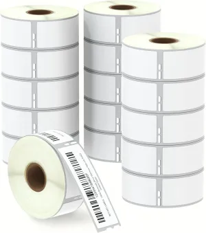 BETCKEY - Compatible DYMO 30252 (1-1/8" x 3-1/2") Address & Barcode Labels - Compatible with DYMO Labelwriter 450, 4XL, NOT Fit 550 & 5XL [16 Rolls/5600 Labels]