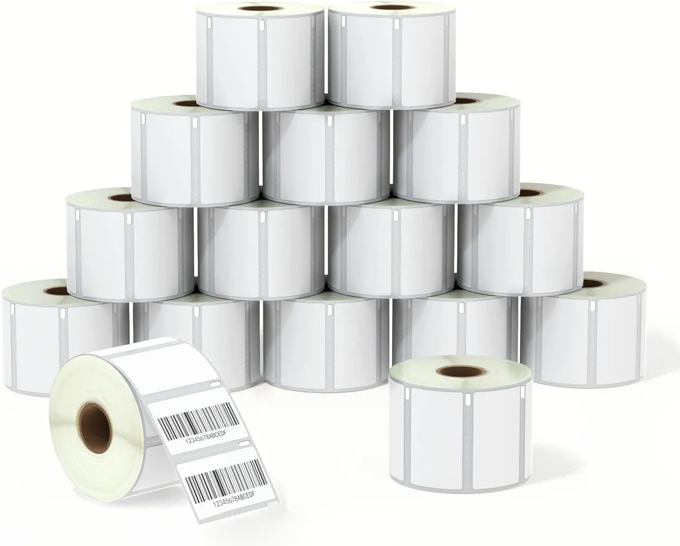 BETCKEY - Compatible DYMO 30334 (2-1/4" x 1-1/4") Multipurpose Barcode Labels, Perforated, Compatible with DYMO Labelwriter 450, 4XL, NOT Fit 550 & 5XL [16 Rolls/16000 Labels]